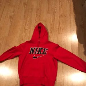 Size Medium Red Nike Hoodie sweatshirt